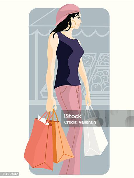 Illustrazione Dello Shopping Di Serie - Immagini vettoriali stock e altre immagini di Abbigliamento - Abbigliamento, Abbigliamento casual, Accessorio personale
