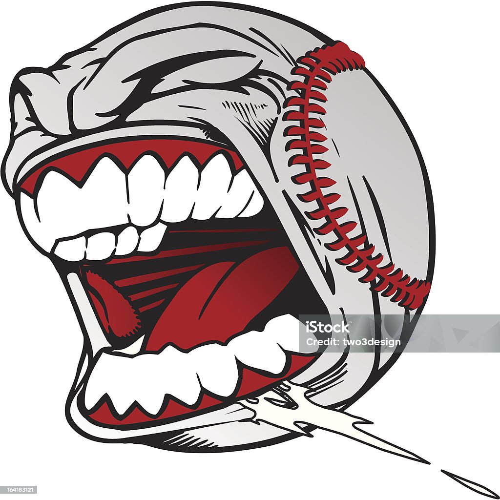 Shouting Baseball Screaming Baseball Stock Illustration - Download Image Now - Baseball ...