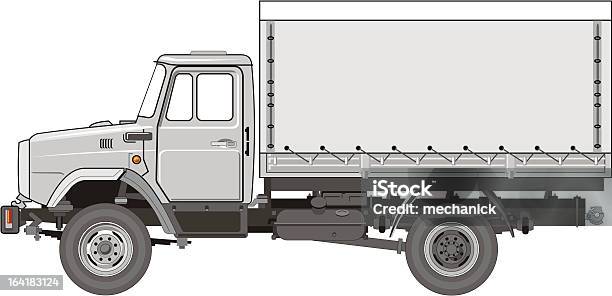 Wektor Ciężkie Ciężarówki - Stockowe grafiki wektorowe i więcej obrazów Bez ludzi - Bez ludzi, Ciężarówka transportowa, Dostarczać