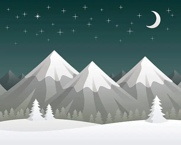 Vector illustration of Mountains