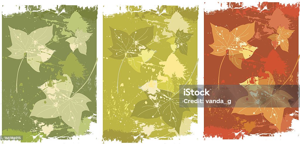 Autumn leaves background Background with autumn leaves in three colors Autumn stock vector
