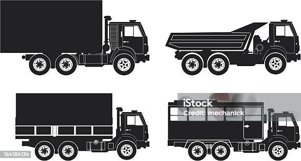 트럭 덤프 트럭에 대한 스톡 벡터 아트 및 기타 이미지 - 덤프 트럭, 세미 트럭, 쓰레기 처리장
