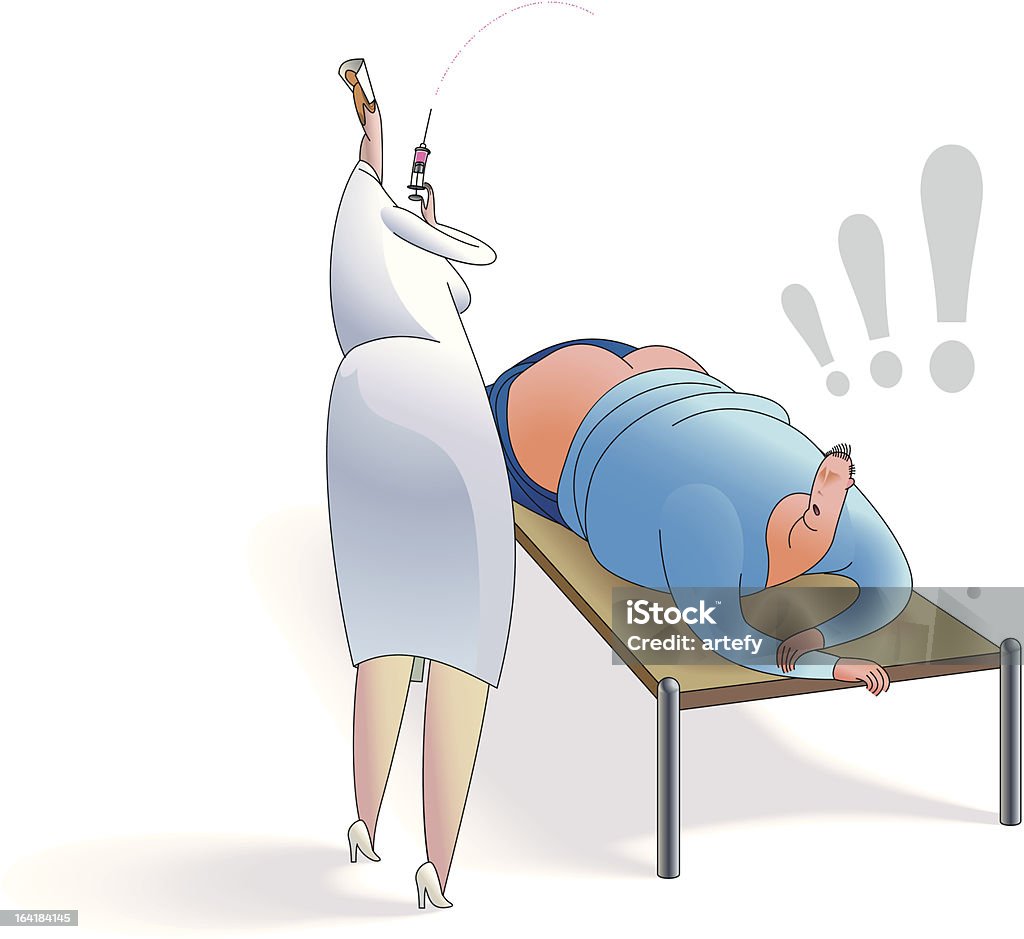 Crainte par Injection - clipart vectoriel de Suivi des malades libre de droits