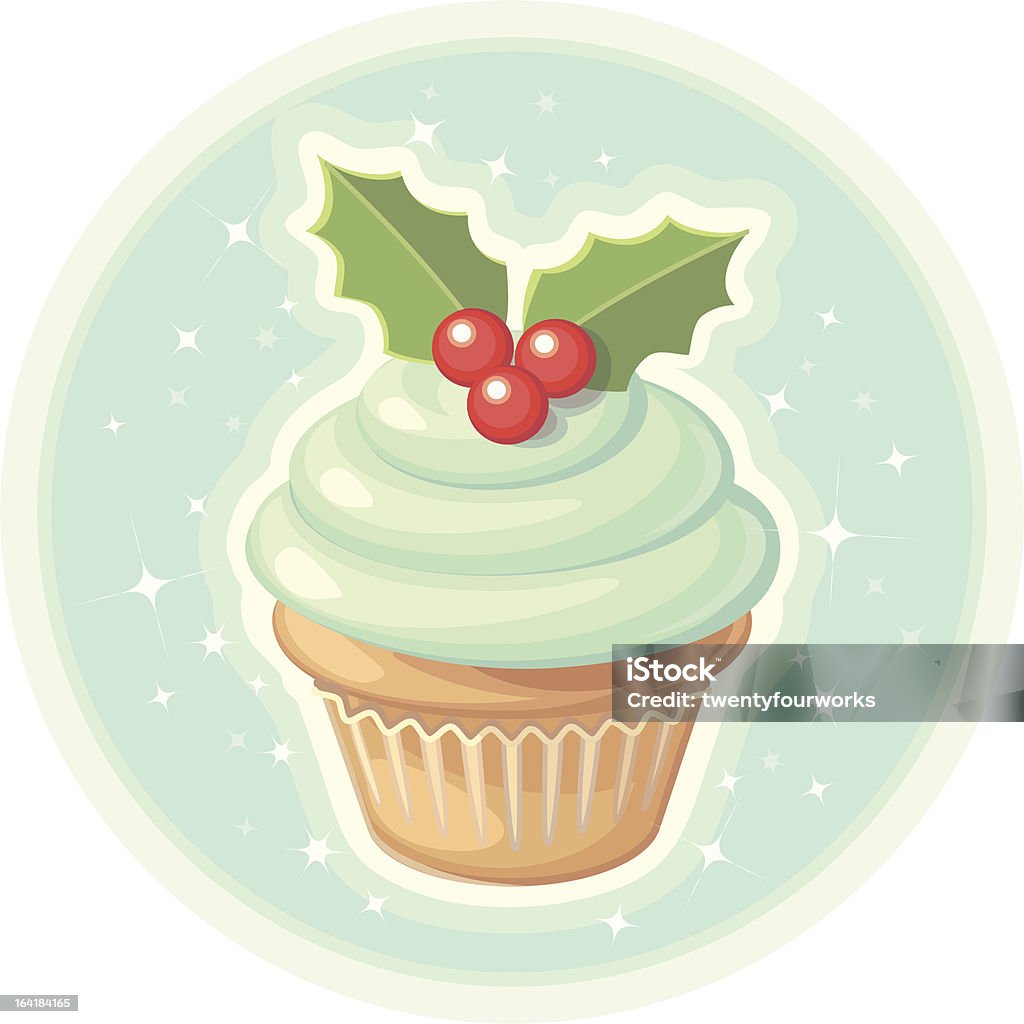 Christmas Cupcake - Grafika wektorowa royalty-free (Boże Narodzenie)