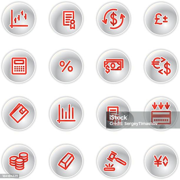 Red Geld Symbole Stock Vektor Art und mehr Bilder von Aktienschein - Aktienschein, Bankkarte, Baustelle