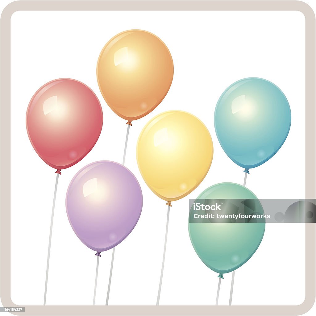 Farbe Ballons - Lizenzfrei Auf und ab springen Vektorgrafik