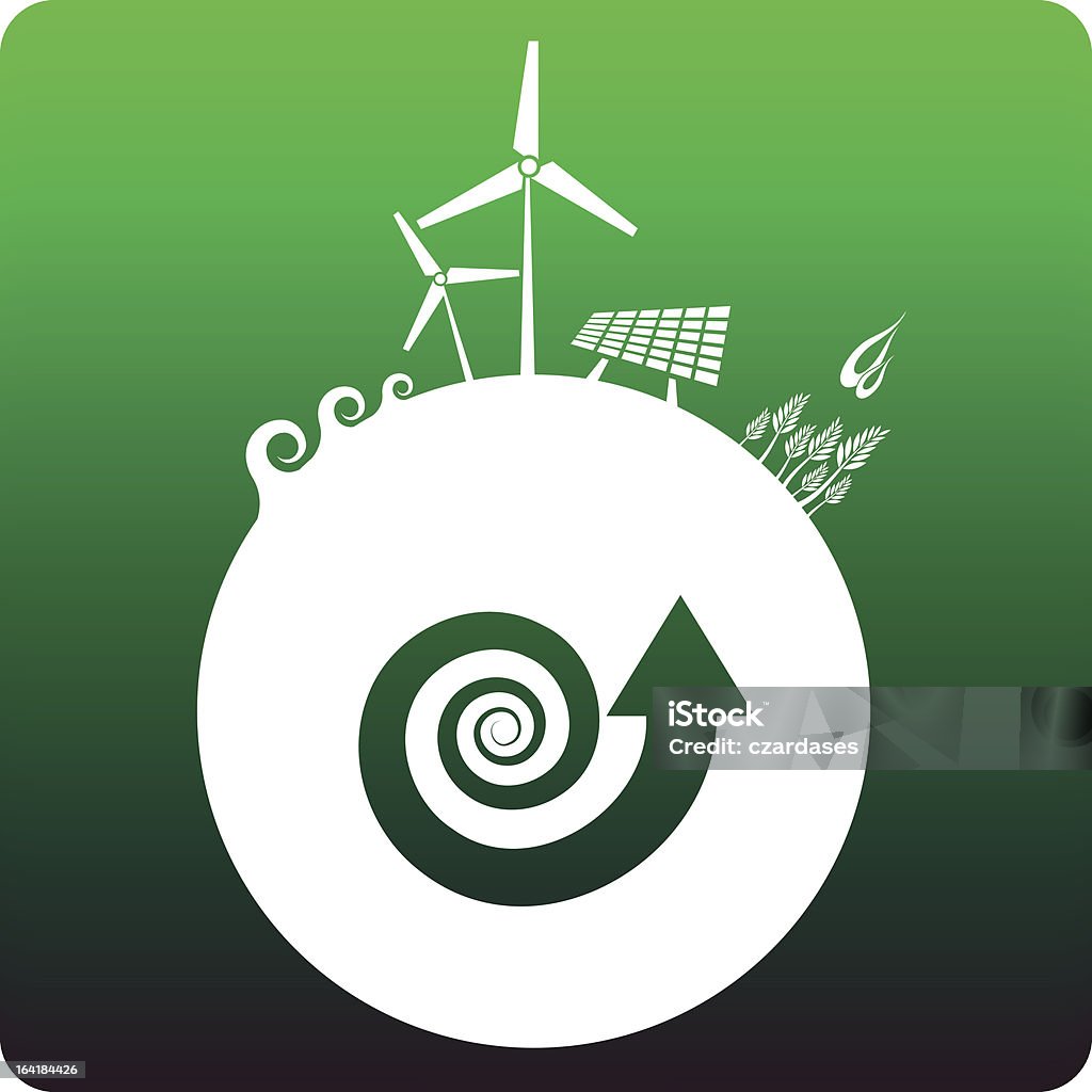 Zrównoważonej energii - Grafika wektorowa royalty-free (Antycypacja)