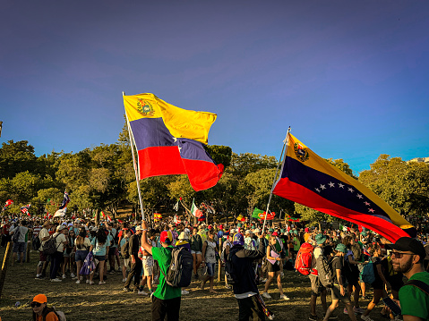 The joy and union in the world meeting, World Youth Day (WYD), in Portuguese Jornada Mundial da Juventude 2023