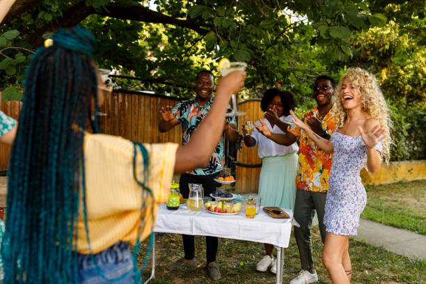 istock Coming up with margaritas during a relaxing garden party 1641902323