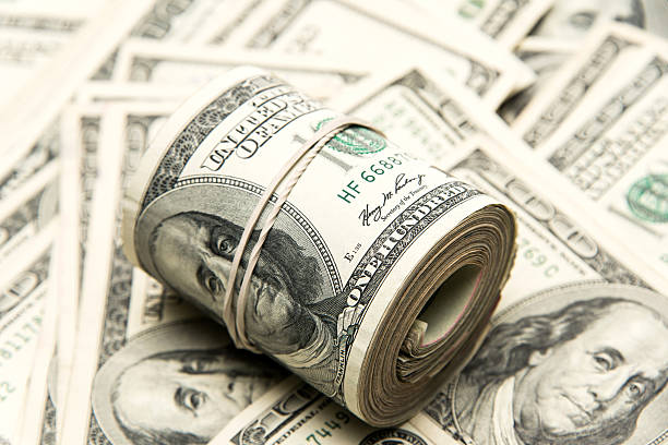 Money one hundred US dollar bills bundles bundle stock pictures, royalty-free photos & images