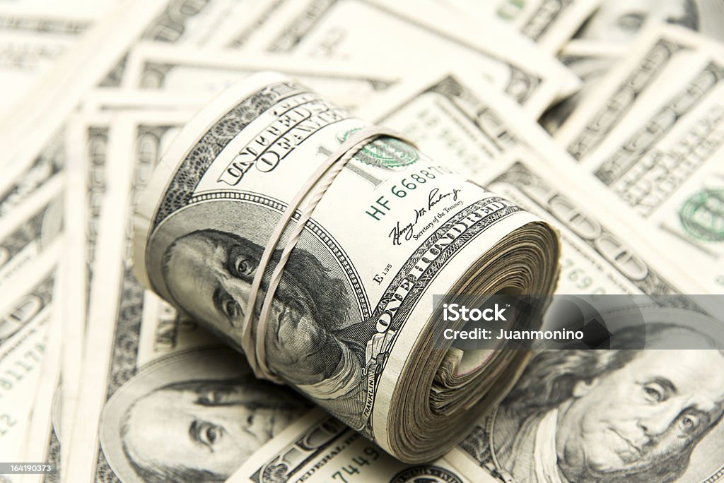 Dinheiro - Foto de stock de Nota de dólar americano royalty-free