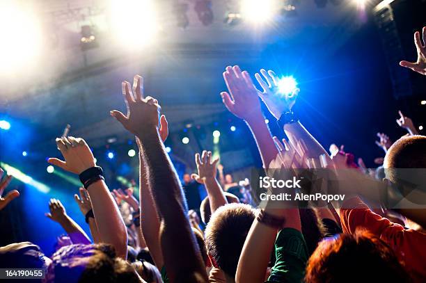 Concert Crowd Stock Photo - Download Image Now - Adolescence, Arts Culture and Entertainment, Atmosphere