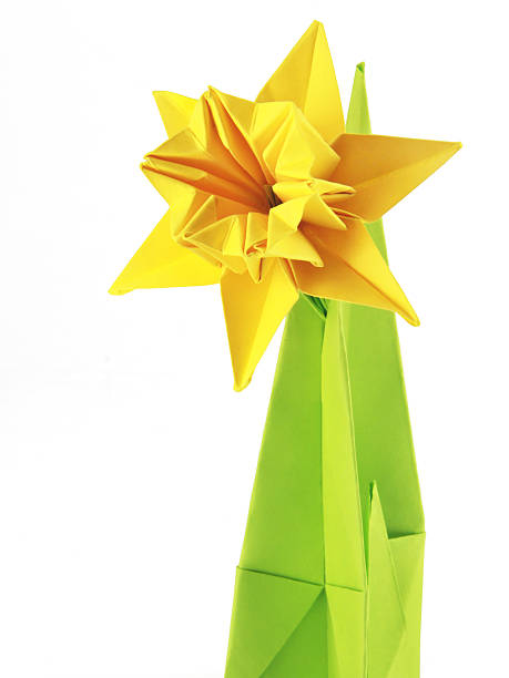 istock Origami yellow narcissus 164190891