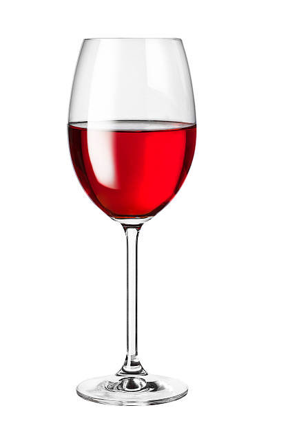 glass with red wine stock photo