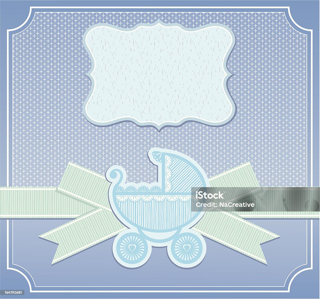 Baby boy congratulation card Baby boy congratulation card - elegance vector illustration Baby - Human Age stock vector