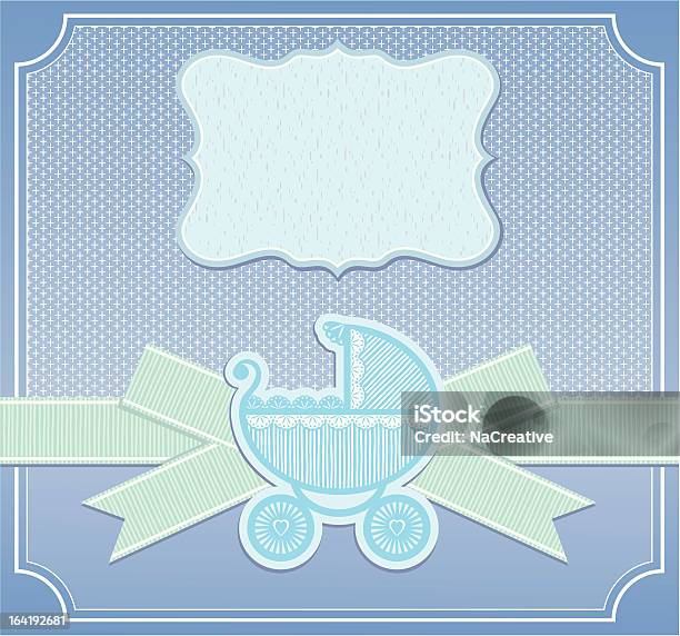 Baby Boy Congratulation Card Stock Illustration - Download Image Now - Baby - Human Age, Baby Boys, Backgrounds