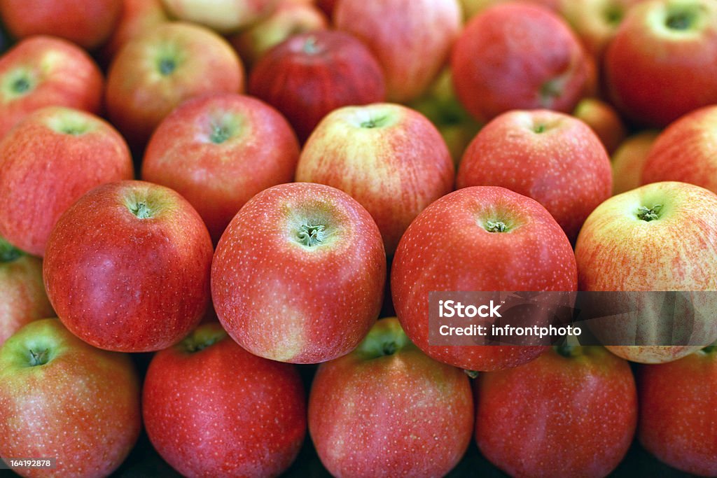 유기농 레드 사과들 - 로열티 프리 빨강 스톡 사진