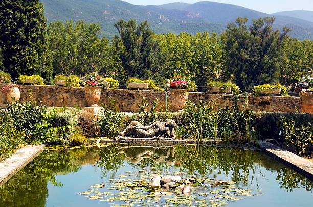 istock pond in the Lourmarin Castle 164193690