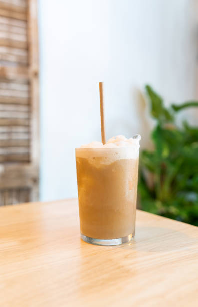 istock Iced frappuccino served with a straw 1641938998
