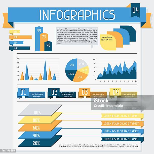 Infografiken Elementekollektion Set 4 Stock Vektor Art und mehr Bilder von Analysieren - Analysieren, Computergrafiken, Customer-Engagement-Marketing