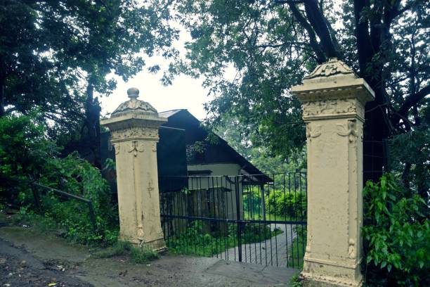 istock entrance gate of bungalow 1641965659