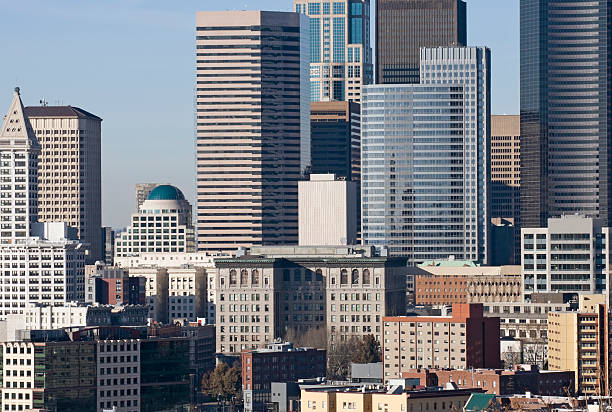 istock Office buildings in downtown Seattle 164198160