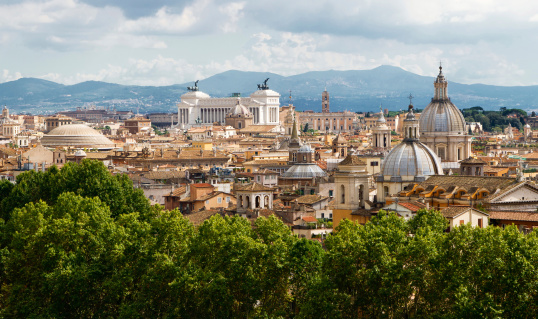 View of Rome cityscape