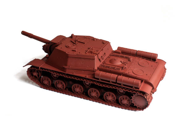 istock Scale model of old vehicle 1642024603