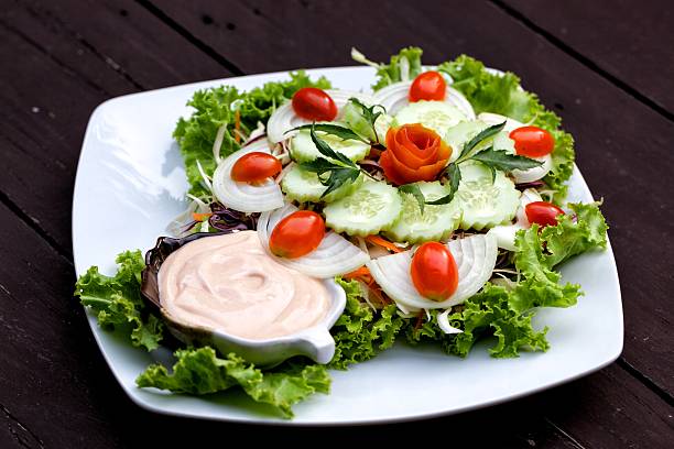 Vegetable salad stock photo