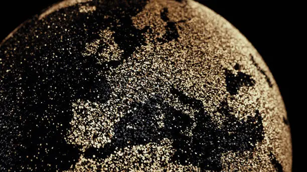 Photo of Glitter Earth Closeup