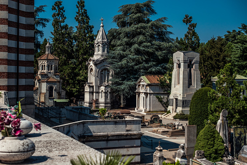 Monumental Cemetery in Milan, Italy