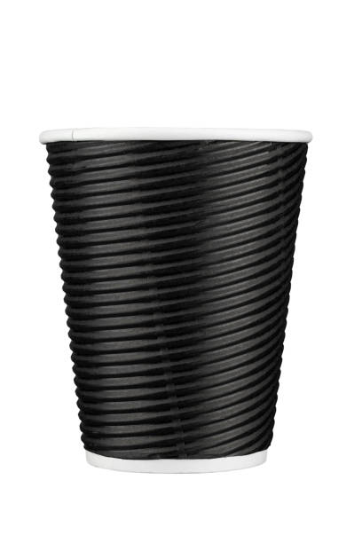 istock Coffee cup,paper cup,mockup black cup take away template for cafe isolated on white background . File contains clipping path. 1642112281