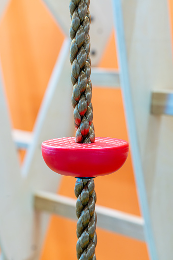 Rope ladder on children's playground