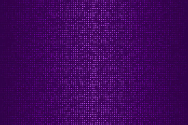 abstrakter lila rasterhintergrund mit gepunktetem - trendiges design - glitter purple backgrounds shiny stock-grafiken, -clipart, -cartoons und -symbole