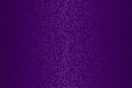 Modern and trendy background. Halftone design with a lot of small square dots and beautiful color gradient. This illustration can be used for your design, with space for your text (colors used: Purple, Black). Vector Illustration (EPS file, well layered and grouped), wide format (3:2). Easy to edit, manipulate, resize or colorize. Vector and Jpeg file of different sizes.
