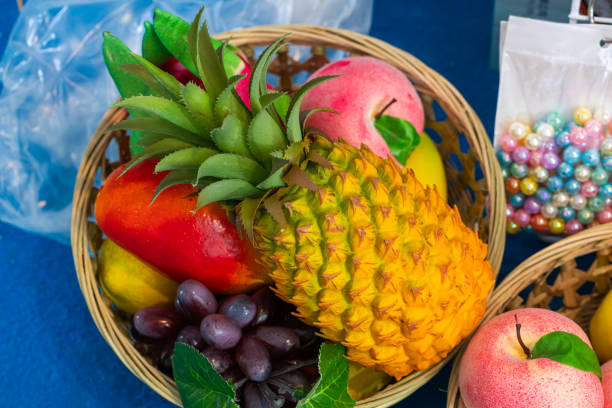 Various fresh fruits in the fruit basket
