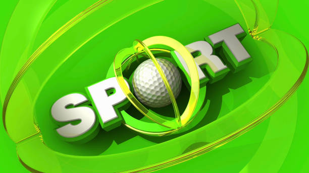 istock Sport Logo with Golf Ball 1642166022