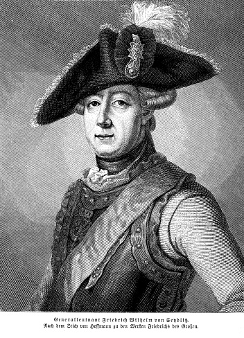 Portrait of  Friedrich Wilhelm von Seydlitz ( 1721 - 1773) lieutenant general of the Prussian army of Frederick the Great