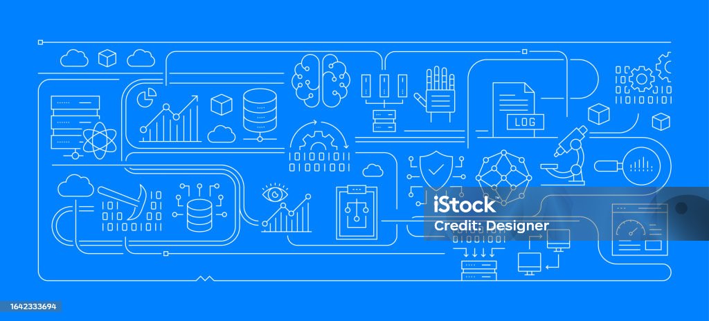 Data Analytics Header Image Data Analytics Related Banner Design For Web Page Headline Brochure ...