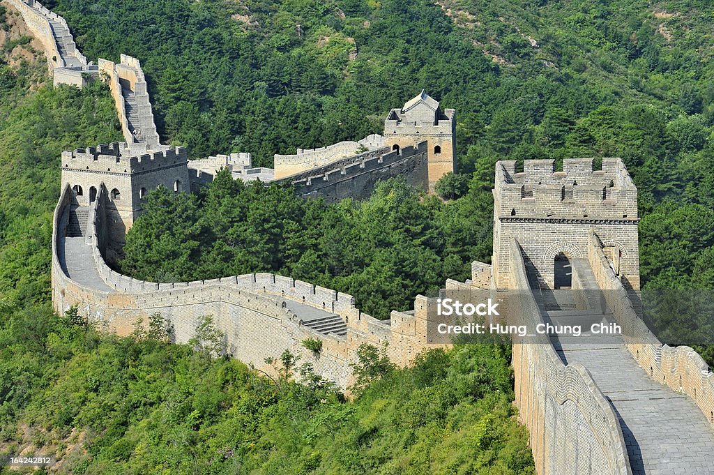 Landscape of the Great Wall of China Great Wall of China at Mutianyu near Beijing Great Wall Of China Stock Photo
