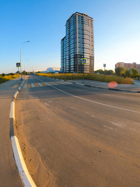 istock Street view highway separate dedicated bike path 1642499269