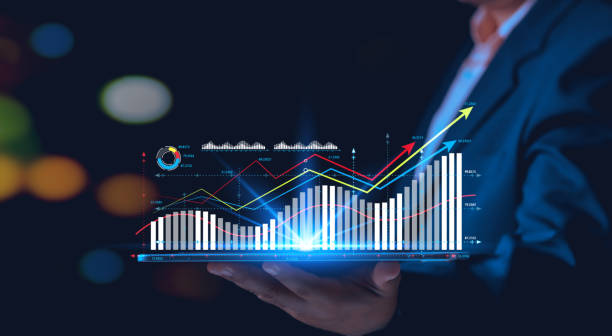 istock Digital online marketing, Businessman using tablet and analysis sale data graph growth on modern interface icons on strategy, Solution analysis and development contents on global network connection. 1642511309