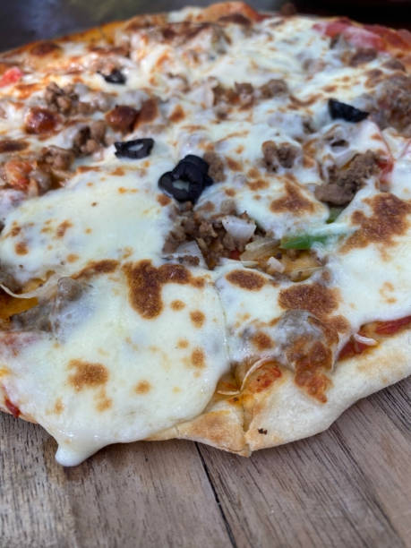 istock Close up of the pizza from which is on the table 1642516830