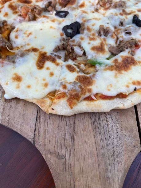 istock Close up of the pizza from which is on the table 1642518499