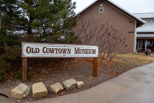 Wichita, Kansas, USA - March 22, 2022: Old Cowtown Museum in Wichita, Kansas, USA. Old Cowtown Museum is an accredited history museum.