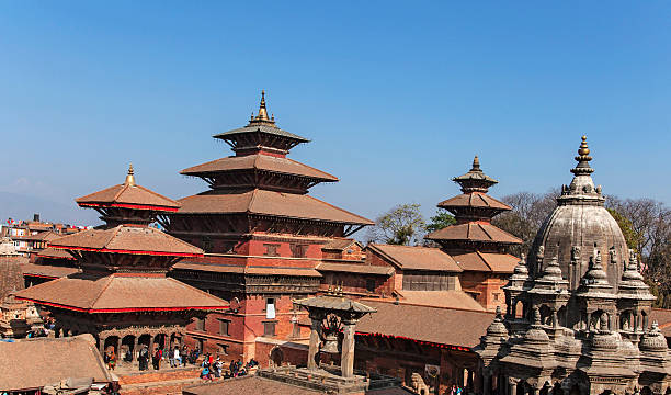 Patan Durbar Square, Kathmandu, Nepal. Patan Durbar Square complex, situated in the center of Patan city, also known as Lalitpur, houses the residence of the former Patan royal family. patan durbar square stock pictures, royalty-free photos & images