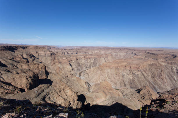 Una vista del cañón fishriver - foto de stock