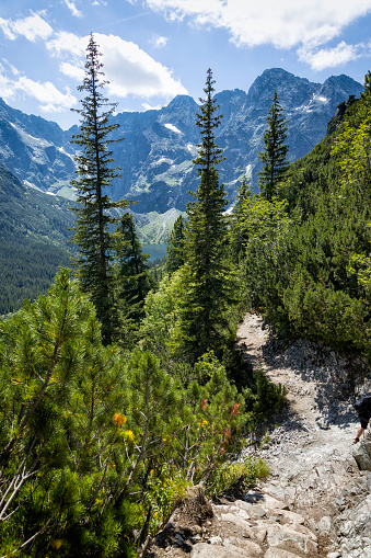 Holidays in Poland - path leading to the lake Morskie Oko in the Tatra Mountains
