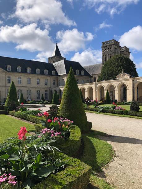 istock A park with flowers and a monument, in Normandy 1642663810