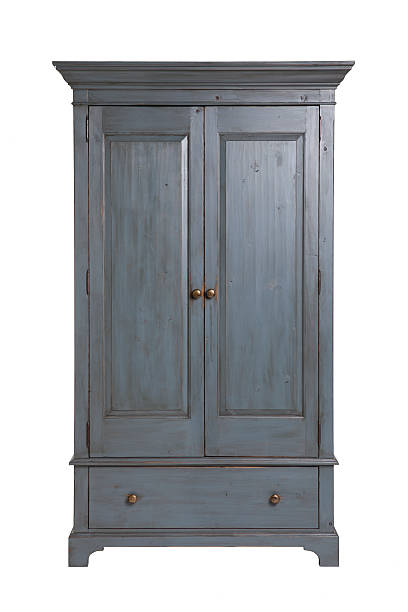 istock A gray wooden wardrobe with drawers 164267217